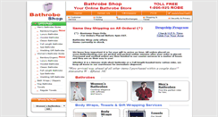 Desktop Screenshot of bathrobeshop.com