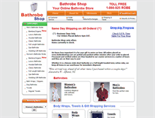 Tablet Screenshot of bathrobeshop.com